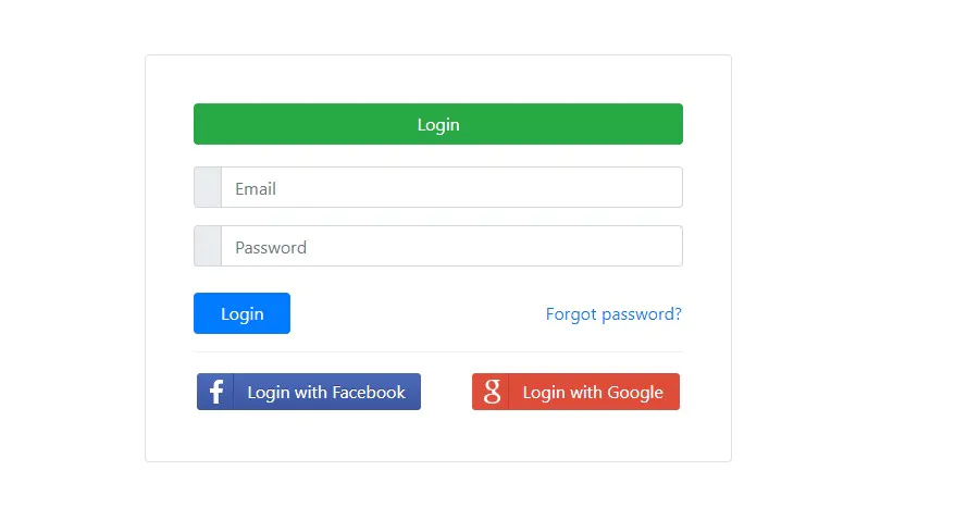 Google or Facebook Authentication