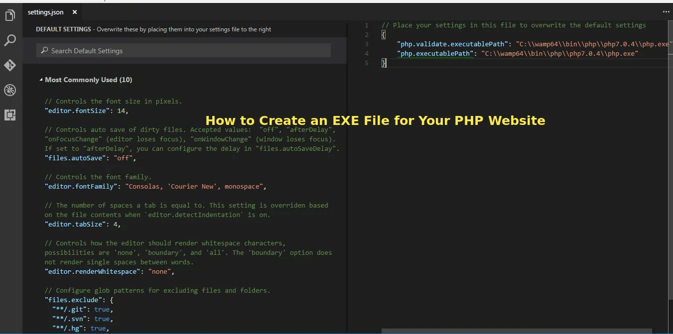 How to Create an EXE File for Your PHP Website