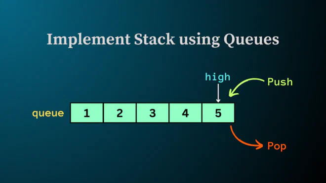 How to implement stack using queue