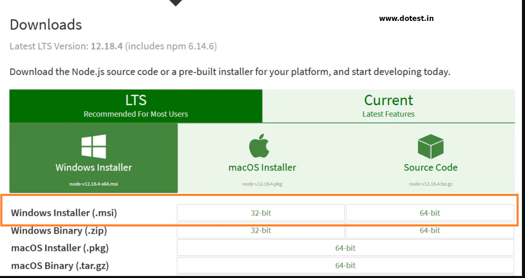 Node.js on Windows